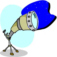 Cartoon telescope