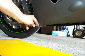 Quick Rivet at bottom of lower side fairing