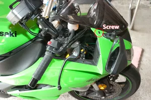 Windshield screw holding fairing