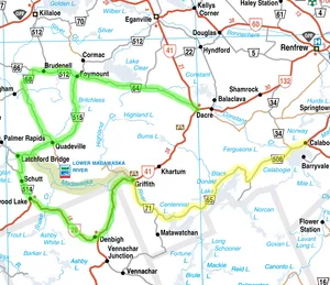 Denbigh-Quadville area map